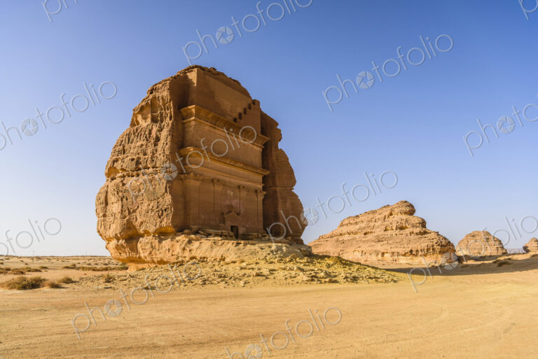 Hegra, also known as Madain Salih, or Al-?ijr, archaeological site, Nabatean carved…